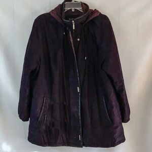 1221 10/$50🏄🏻‍♀️ Braetan Purple Hooded Winter Ski Jacket